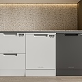 Modern Dishwasher 3d model