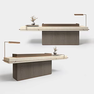 New Chinese Reception Front Desk Japanese Reception Front Desk Club Front Desk Sales Office Front Desk Hotel Front Desk 3d model