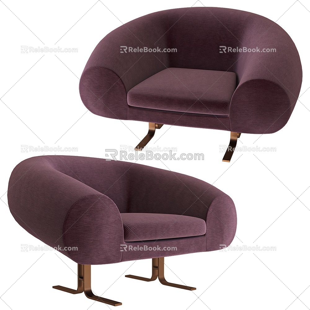 Arstrike Ostrich Single Sofa 18 3d model