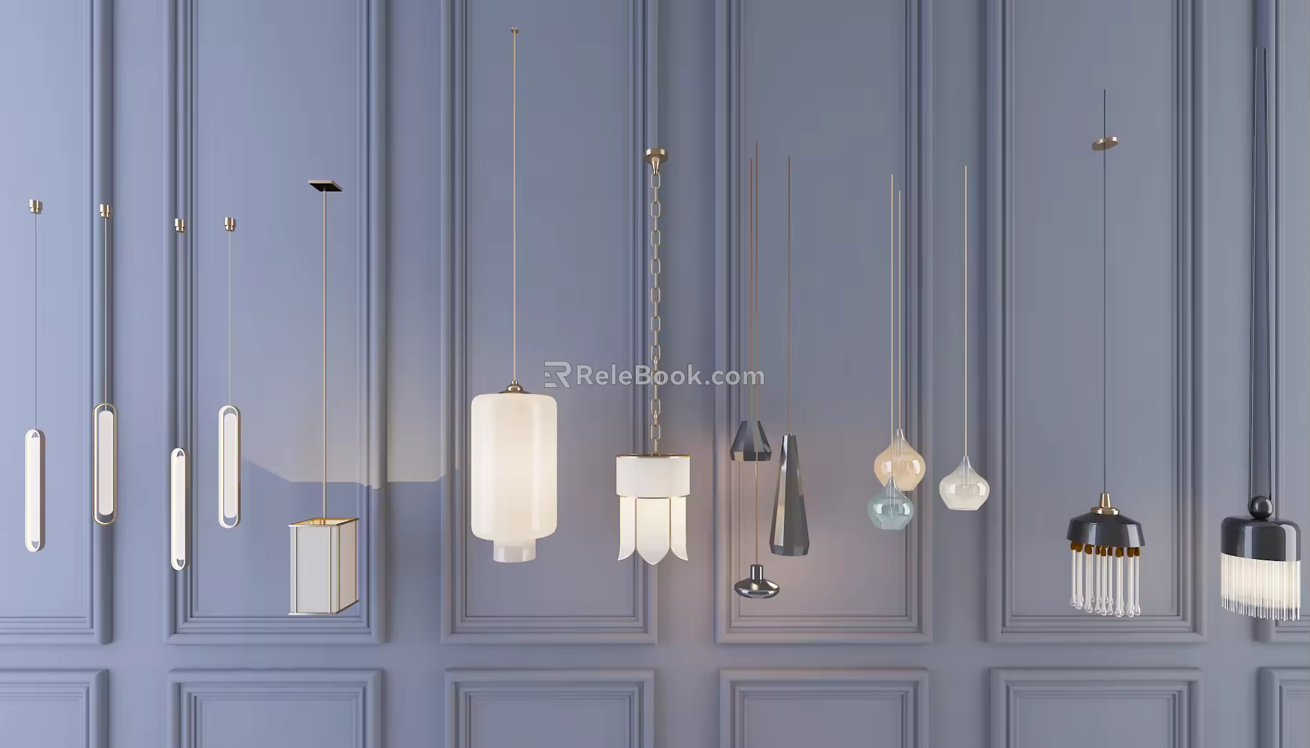 Modern chandelier 3d model