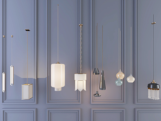 Modern chandelier 3d model