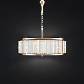 Modern Crystal Chandelier Designs With Circular And Layered Structures For Interior Decor 3d model