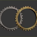 Stylish Silver and Gold Fashion Accessory Rings with Decorative Studded Details
