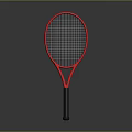 Red Tennis Racket With Ergonomic Handle And Lightweight Design For Daily Use