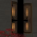 Corner wall lamp decorative lamp 3d model