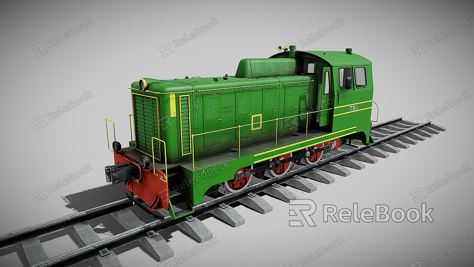 train steam train railway tram rail car model