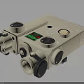 Industrial Electronic Control Device With Knobs Buttons And Digital
