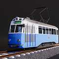 Old tram 3d model