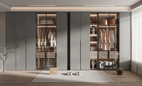 Modern wardrobe 3d model