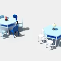 Laboratory Table Combinations With Various Sizes And Color Options 3d model