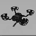 Professional Grade Compact Drone With Four Rotors And Black Body Design
