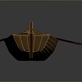 Classic Wooden Boat Hull With Seats And Natural Wood Grain Reflection
