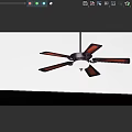 classical ceiling fan classical ceiling fan 3d model