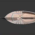 Modern Sailing Cartoon Sailing 3d model