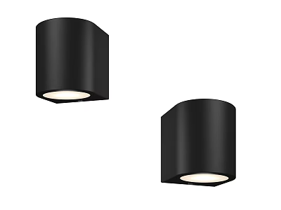 Black Modern Downlights Spotlights with Sleek Cylindrical Design for Contemporary Indoor Lighting Fixtures 3d model