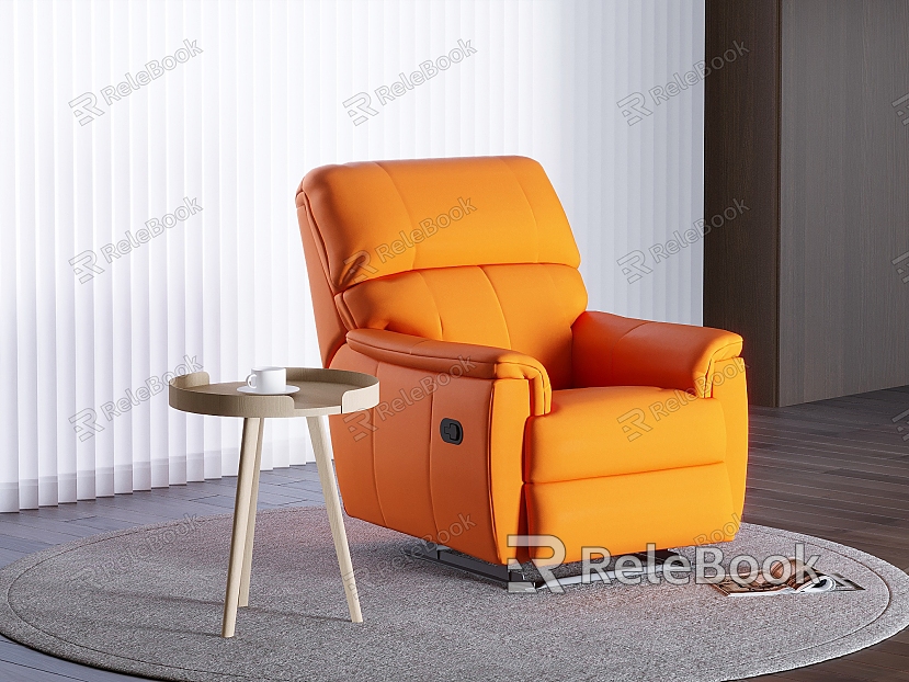 Hermes Orange Smart Sofa Lazy Multifunctional Massage Chair Fabric Electric Massage Sofa model