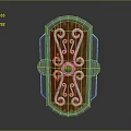 Medieval Shield Ancient Shield Defensive Weapon Ancient Shield Iron Shield Protective Shield Wooden Shield 3d model