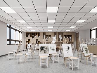 Modern Studio Art Classroom 3d model