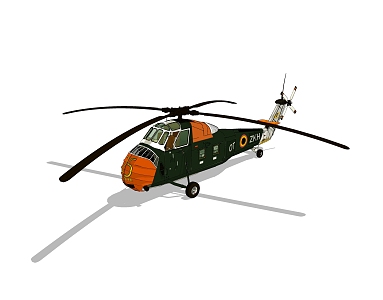 Modern Helicopter 3d model