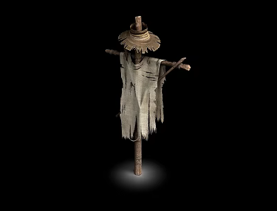Scarecrow Man Straw Man Dummy 3d model