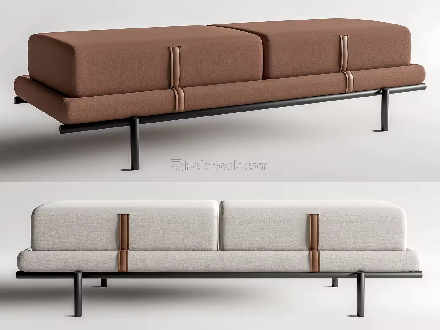 Flou sofa stool 3d model