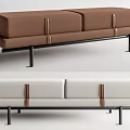 Flou sofa stool 3d model