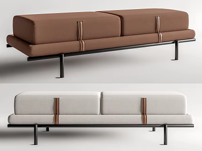 Flou sofa stool 3d model