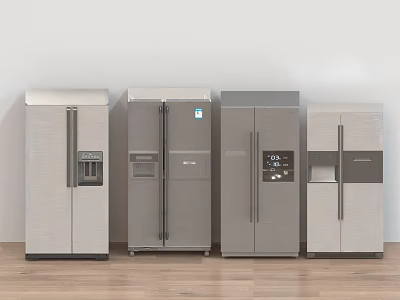 Refrigerator Freezer Single Door Refrigerator Double Door Refrigerator Kitchen Appliances Four Door Refrigerator 3d model
