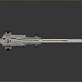 Blue Transparent Sword With Decorative Hilt And Scabbard On Black Background