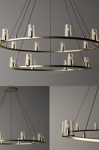 Modern chandelier 3d model