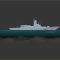 Modern Warship Ship Ship Warship 3d model