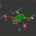 Modern Gray Quadcopter Drone With High Resolution Camera And Four Propellers