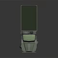 Green Military Cargo Truck with Open Bed Six Wheels Front Lights and Rugged Design