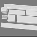 White Rectangular Air Vent Grilles In Various Sizes And Designs