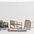 Modern Single Sofa Designs with Wooden Frame Fabric Cushions and Armrests for Living Room