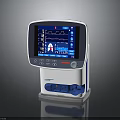 Medical Patient Monitor With ECG Waveforms And Vital Signs Display Mindray White Blue Compact Design