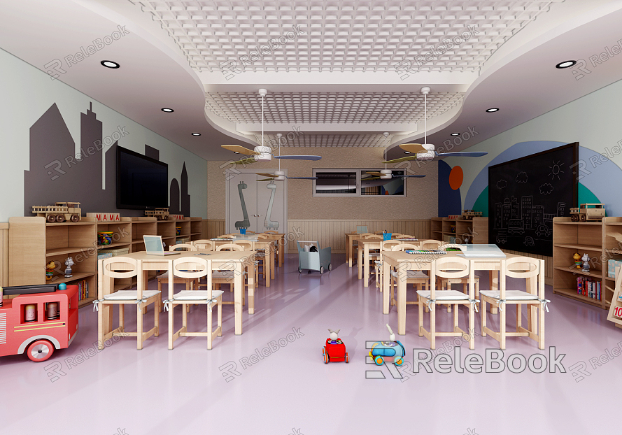 Modern Kindergarten Kindergarten Classroom model