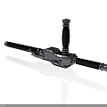 Modern Weapon Design With Silver Metal Components Black Grip And Long Rod Structure