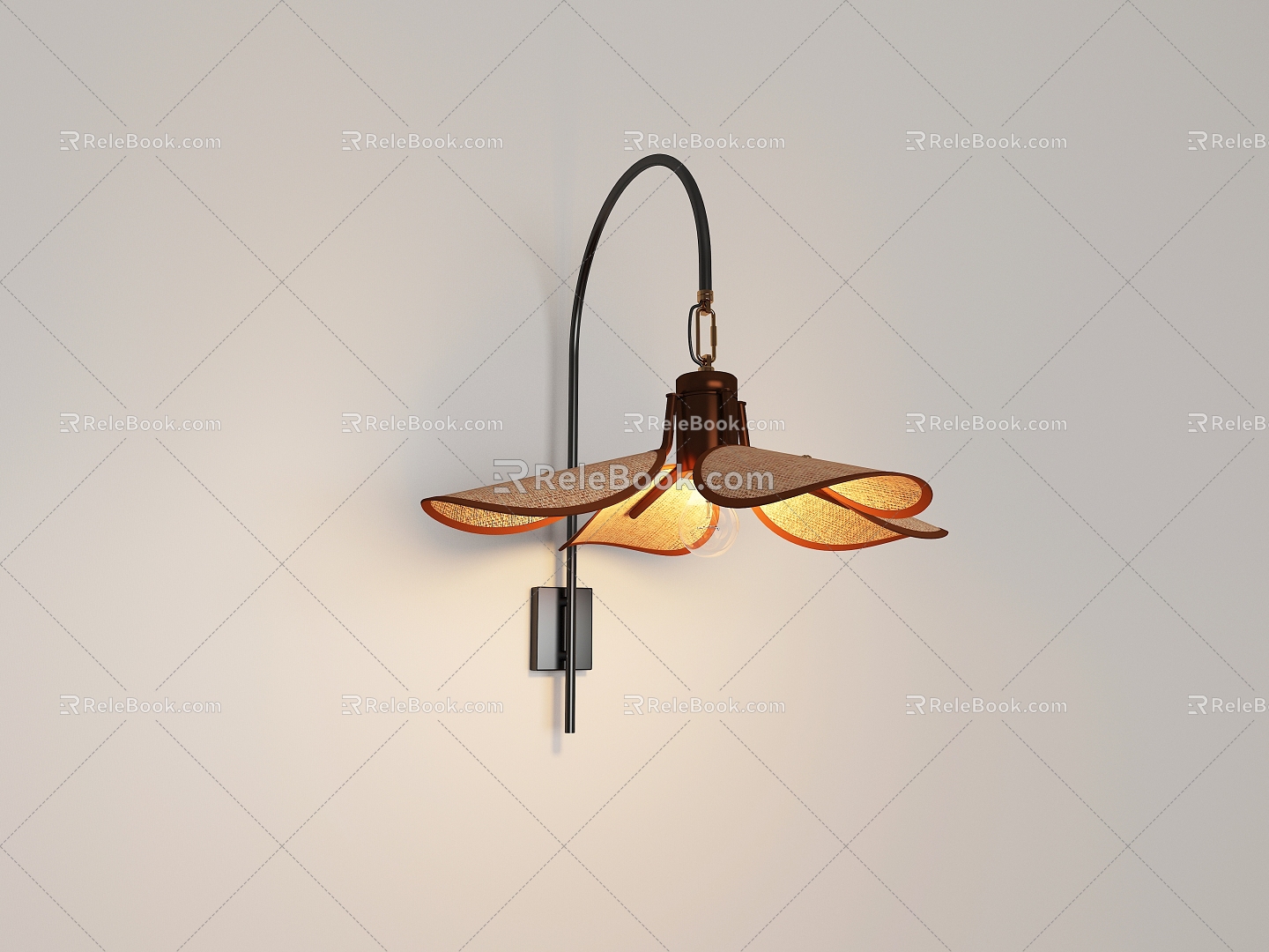 Vintage Silent Wall Lamp 3d model