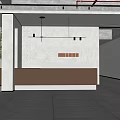 Hotel Front Desk 3d model