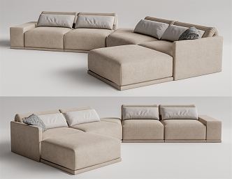 Modern Multiplayer Sofa 3d model