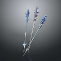 Blue And Silver Decorative Arrows With Intricate Design And Metallic Finish