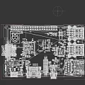 Green Development Circuit Board With USB Ports Integrated Chip And Pins