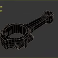 Modern universal joint universal coupling link coupler 3d model