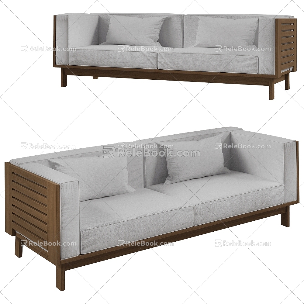 Skargaarden modern outdoor double sofa 3d model