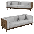 Skargaarden modern outdoor double sofa 3d model