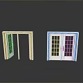 White Interior Doors With Glass Panels Open And Closed Design