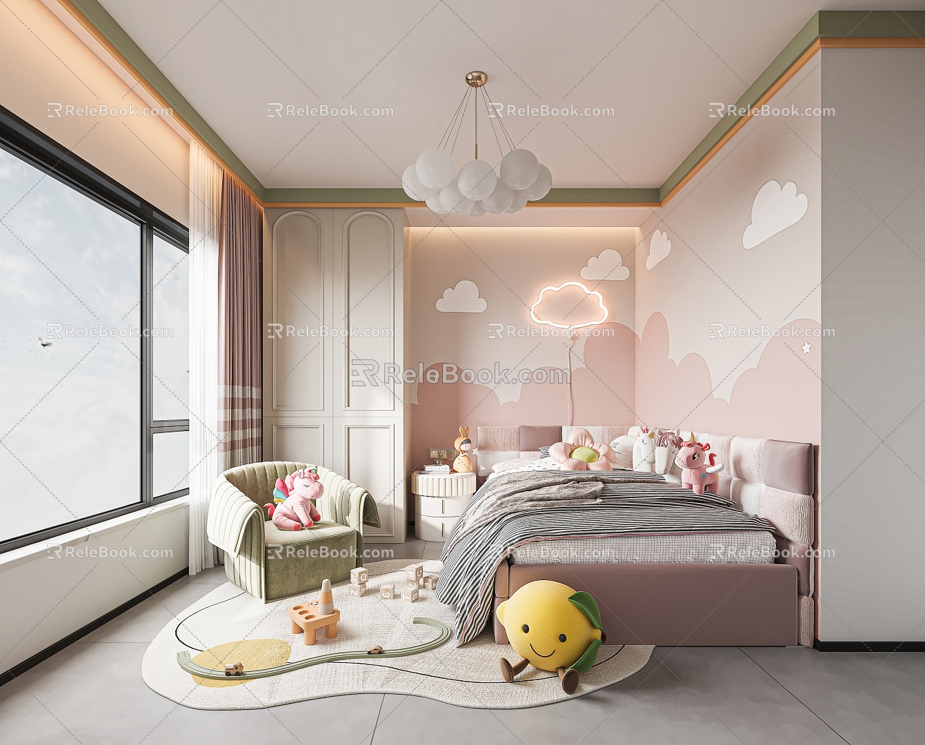 Children's room 3d model