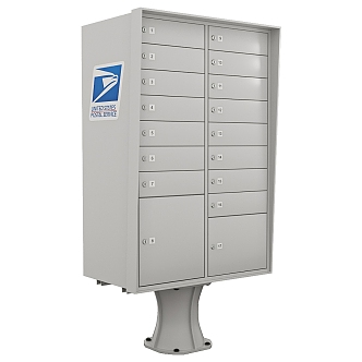 Modern Mailbox Outdoor Mailbox Express Cabinet Locker 3d model