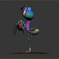 3D Animated Ant Figurine With Colorful Base For Commercial Display Equipment